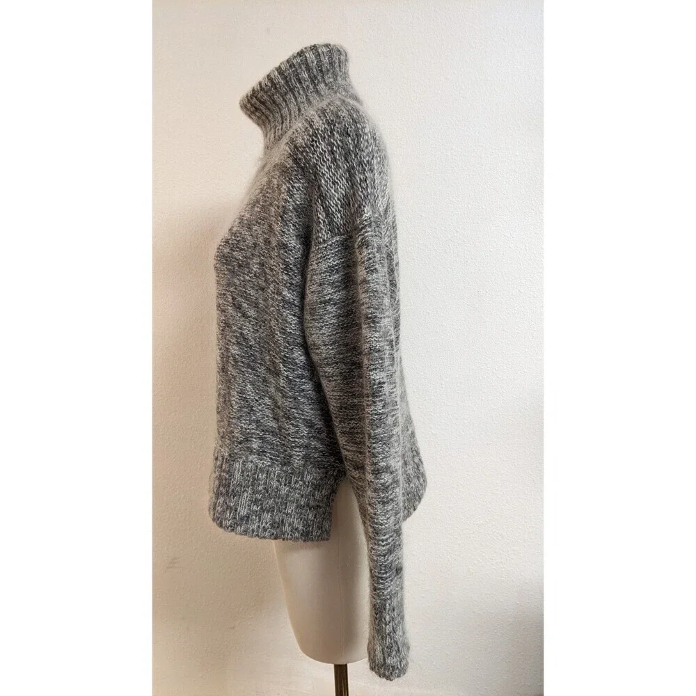 ALL POINTS By Reference Point Silk/Mohair Blend Turtleneck Long Slv Sweater LG